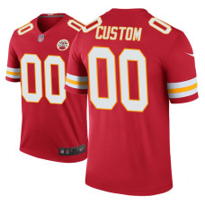 Men Kansas City Chiefs #00 Custom Red Nike legend color rush Jersey