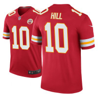 Men Kansas City Chiefs #10 Tyreek Hill Red Nike legend color rush Jersey