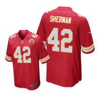 Men Kansas City Chiefs #42 Red Anthony Sherman Nike Game Jersey