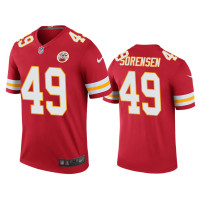 Men Kansas City Chiefs #49 Daniel Sorensen Red Nike legend color rush Jersey