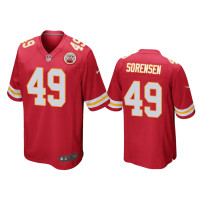 Men Kansas City Chiefs #49 Red Daniel Sorensen Nike Game Jersey