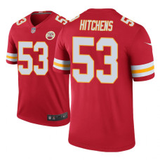 Men Kansas City Chiefs #53 Anthony Hitchens Red Nike legend color rush Jersey