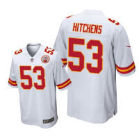 Men Kansas City Chiefs #53 White Anthony Hitchens Nike Game Jersey