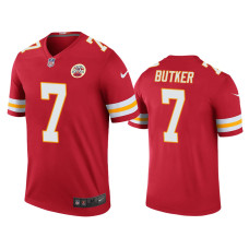 Men Kansas City Chiefs #7 Harrison Butker Red Nike legend color rush Jersey