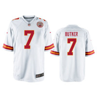 Men Kansas City Chiefs #7 White Men Harrison Butker Nike Game Jersey