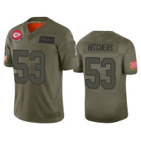 Men Kansas City Chiefs #53 Anthony Hitchens Camo 2019 Salute to Service Limited Jersey