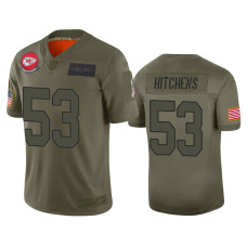 Men Kansas City Chiefs #53 Anthony Hitchens Camo 2019 Salute to Service Limited Jersey