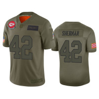 Men Kansas City Chiefs #42 Anthony Sherman Camo 2019 Salute to Service Limited Jersey