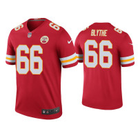 Men Kansas City Chiefs #66 Color Rush Legend Austin Blythe Red Jersey