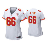 Women Kansas City Chiefs #66 Austin Blythe White Game Jersey