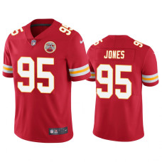 Men Kansas City Chiefs #95 Nike Chris Jones Red Color Rush Limited Jersey