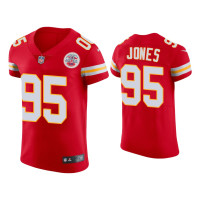 Men Kansas City Chiefs #95 Chris Jones Red Vapor Elite Jersey