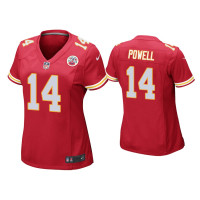 Women Kansas City Chiefs #14 Cornell Powell Red Game Jersey