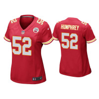 Women Kansas City Chiefs #52 Creed Humphrey Red Game Jersey