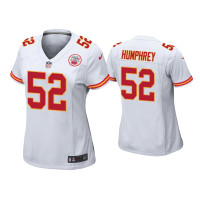 Women Kansas City Chiefs #52 Creed Humphrey White Game Jersey