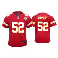 Youth Kansas City Chiefs #52 Creed Humphrey Red Game Jersey