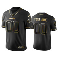 Men Kansas City Chiefs #00 2019 Golden Edition Vapor Untouchable Limited Custom Black Jersey