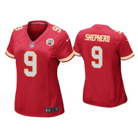 Women Kansas City Chiefs #9 Darrius Shepherd Red Game Jersey