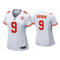 Women Kansas City Chiefs #9 Darrius Shepherd White Game Jersey