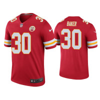 Men Kansas City Chiefs #30 Color Rush Legend Deandre Baker Red Jersey