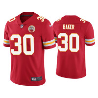 Men Kansas City Chiefs #30 Deandre Baker Vapor Limited Red Jersey