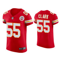 Men Kansas City Chiefs #55 Frank Clark Red Vapor Elite Jersey