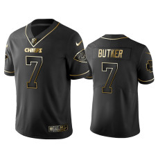 Men Kansas City Chiefs #7 2019 Golden Edition Vapor Untouchable Limited Harrison Butker Black Jersey