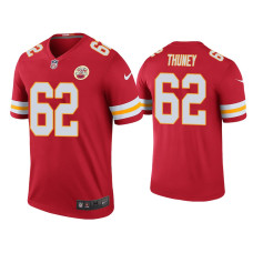 Men Kansas City Chiefs #62 Color Rush Legend Joe Thuney Red Jersey