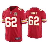 Men Kansas City Chiefs #62 Joe Thuney Vapor Limited Red Jersey