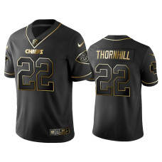 Men Kansas City Chiefs #22 2019 Golden Edition Vapor Limited Juan Thornhill Black Jersey