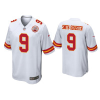 Men Kansas City Chiefs #9 JuJu Smith-Schuster White Game Jersey