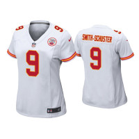 Women Kansas City Chiefs #9 JuJu Smith-Schuster White Game Jersey