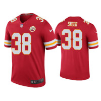 Men Kansas City Chiefs #38 Color Rush Legend L'Jarius Sneed Red Jersey