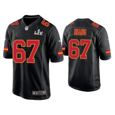 Men Kansas City Chiefs #67 Lucas Niang Super Bowl LV Black Game Fashion Jersey