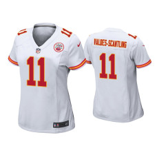 Women Kansas City Chiefs #11 Marquez Valdes-Scantling White Game Jersey