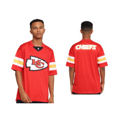 Men Kansas City Chiefs #Red Team Logo Red Replica Jersey