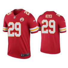 Men Kansas City Chiefs #29 Color Rush Legend Thakarius Keyes Red Jersey