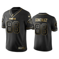 Men Kansas City Chiefs #88 2019 Golden Edition Vapor Untouchable Limited Tony Gonzalez Black Jersey