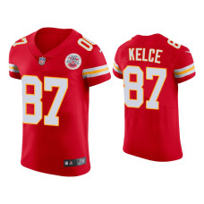 Men Kansas City Chiefs #87 Travis Kelce Red Vapor Elite Jersey