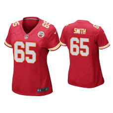 Women Kansas City Chiefs #65 Trey Smith Red Game Jersey