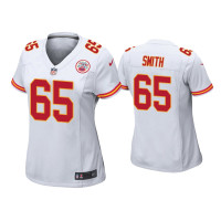 Women Kansas City Chiefs #65 Trey Smith White Game Jersey