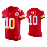 Men Kansas City Chiefs #10 Tyreek Hill Red Vapor Elite Jersey