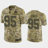 Men Kansas City Chiefs #95 Chris Jones Nike Salute to Service Jersey - Camo