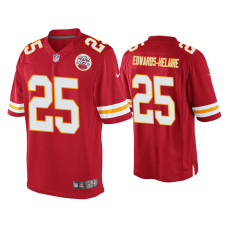 Men Kansas City Chiefs #25 Clyde Edwards-Helaire Red 2020 NFL Draft Game Jersey