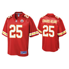 Men Kansas City Chiefs #25 Clyde Edwards-Helaire Red Pro Line Jersey