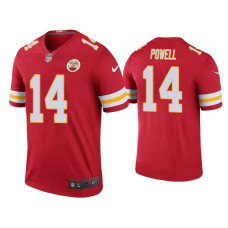 Men Kansas City Chiefs #14 Color Rush Legend Cornell Powell Red Jersey