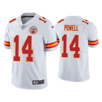 Men Kansas City Chiefs #14 Cornell Powell Vapor Limited White Jersey