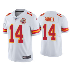 Men Kansas City Chiefs #14 Cornell Powell Vapor Limited White Jersey