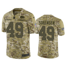 Men Kansas City Chiefs #49 Daniel Sorensen Nike Salute to Service Jersey - Camo