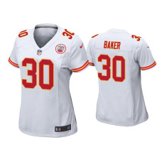 Women Kansas City Chiefs #30 Deandre Baker White Game Jersey